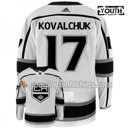 Los Angeles Kings KOVALCHUK 17 Adidas Wit Authentic Shirt - Kinderen